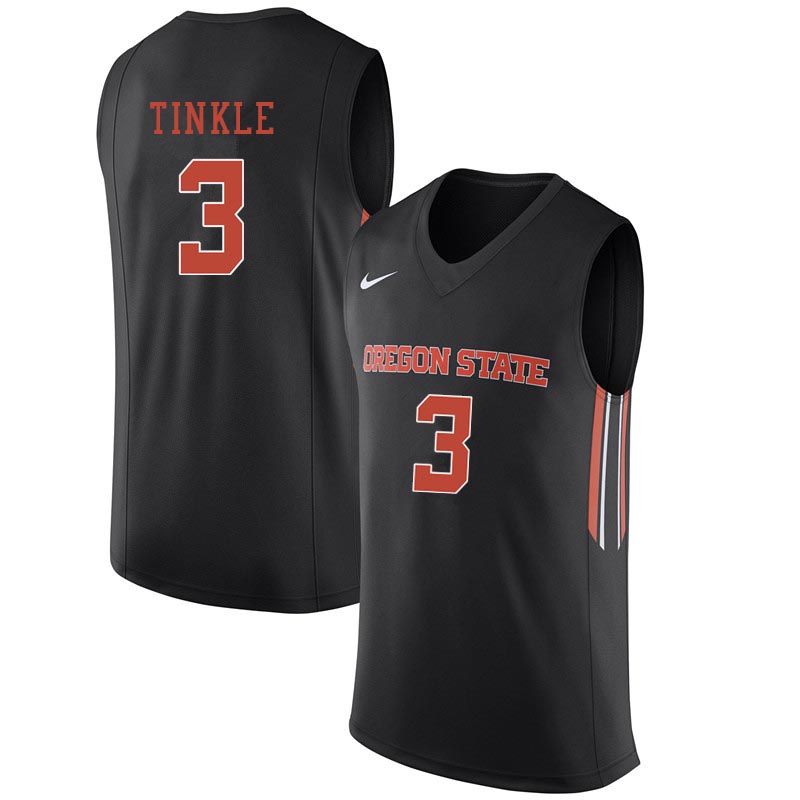 Men Oregon State Beavers #3 Tres Tinkle College Basketball Jerseys Sale-Black